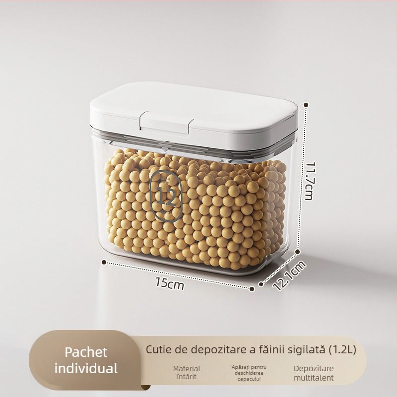 Youqin recipient plastic pătrat pentru depozitare, capacitate 5L+, personalizabil, necompatibil cu microunde