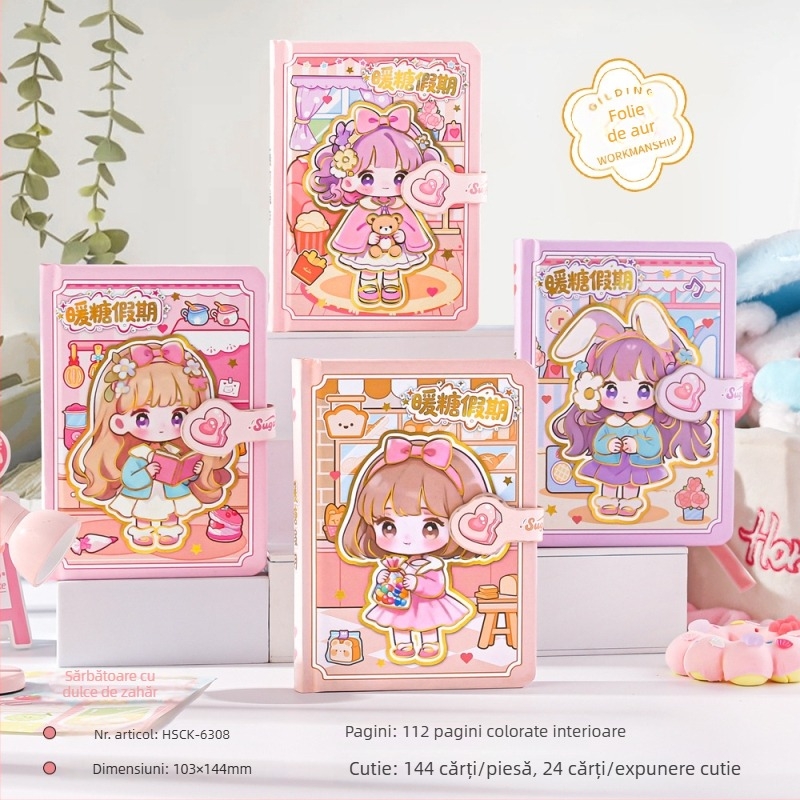 Jurnal de înregistrări cu hârtie Dowling, 80 gsm, 100–200 pagini, legare cu fir și lipire