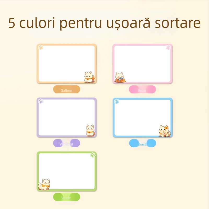 Etichetă de nume desen animat, mare, impermeabilă, autoadezivă, scrisă manual, pentru uz casnic (Brand: Good luck; Model: 985; Cod produs: F989hjj6smm5m7; Tip: Etichetă cu scriere manuală; Material: Altul)