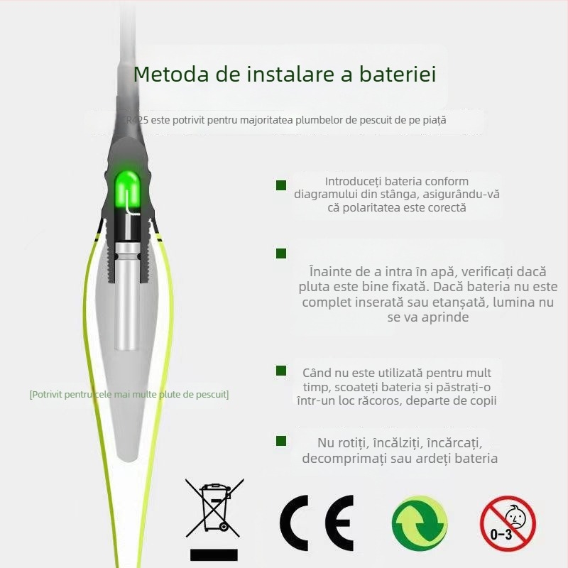 Danifu plută verticală de pescuit, material grafen