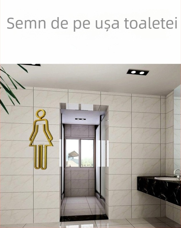 Placă de ușă pentru toaletă ABS – siguranță, semnalizare mobilier, aparate, băuturi