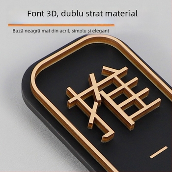 Semn acrilic pentru ușă glisant Push-Pull | imprimare UV | personalizabil