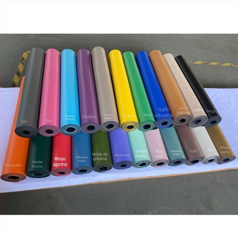 Covoraș de yoga cu imprimare UV digitală pe cauciuc natural, grosime 4 mm, greutate 2,4 kg, personalizabil, model cu linii de asane