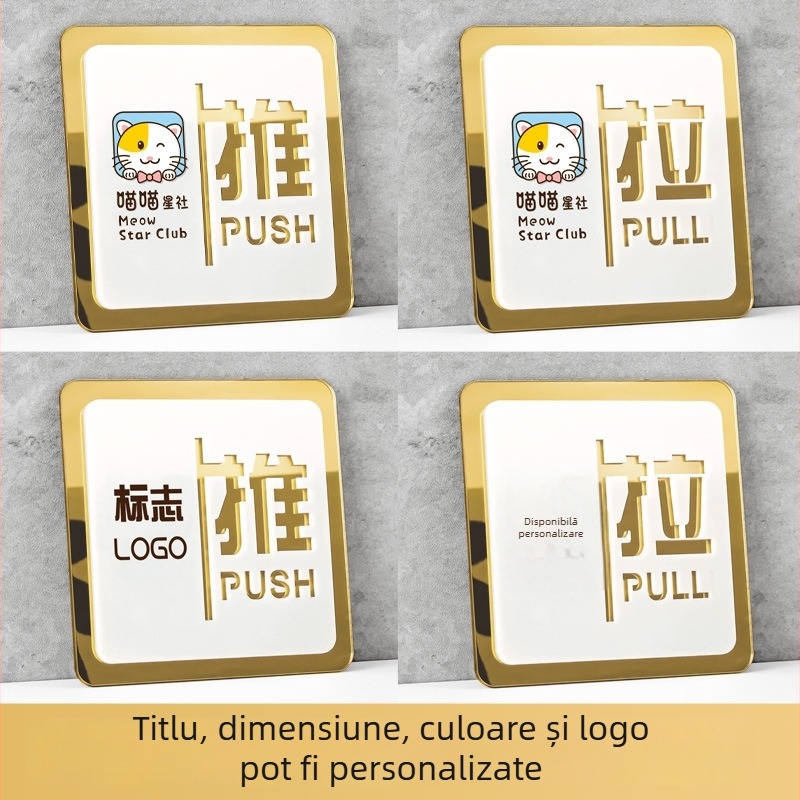 Tablă acrilică pentru uși glisante – imprimare UV, personalizabilă, pentru birou