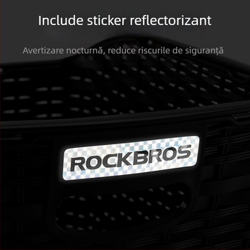ROCKBROS Coș spate pentru bicicletă de munte – plastic, universal pentru ambele sexe, nu este importat, acceptă mărcile private