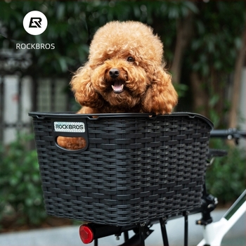 ROCKBROS Coș spate pentru bicicletă de munte – plastic, universal pentru ambele sexe, nu este importat, acceptă mărcile private