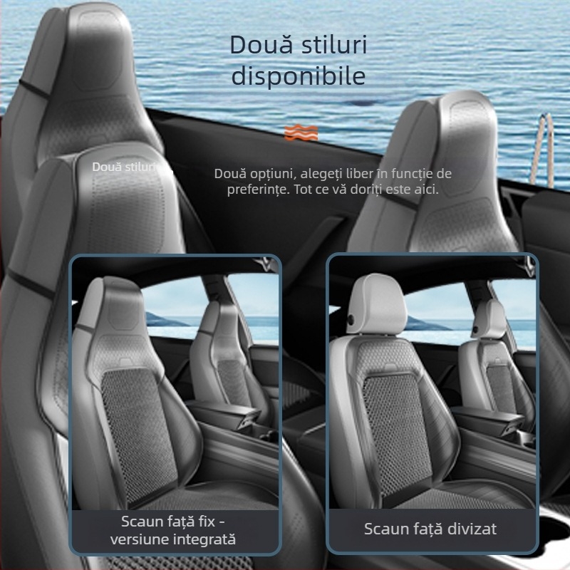 Perne de șezut auto ventilate cu ventilator – potrivire universală pentru cinci locuri, respirabil, Material: Altul