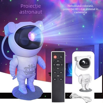 Proiector cu stele în formă de astronaut pentru dormitor – Brand Mingyoupin, Model 584556, Stil 41545, Etichetă privată licențiată: Da