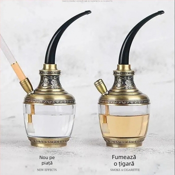 Pipă acrilică cu design demontabil și lavabil, portabil, cu muștiuc de filtru cu trei moduri