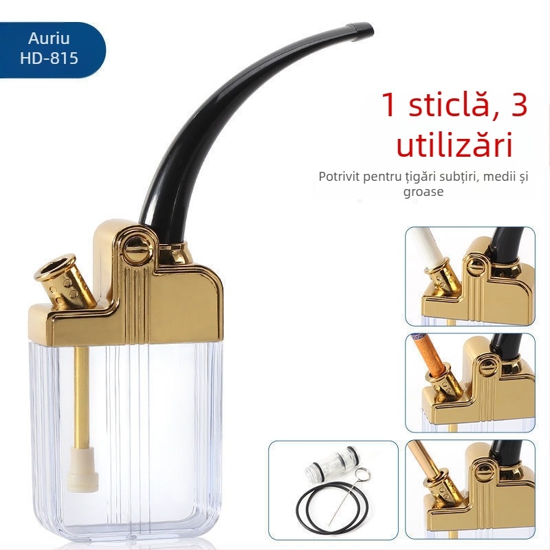 Pipă acrilică cu design demontabil și lavabil, portabil, cu muștiuc de filtru cu trei moduri