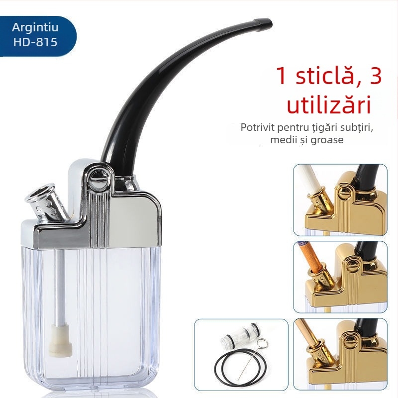 Pipă acrilică cu design demontabil și lavabil, portabil, cu muștiuc de filtru cu trei moduri