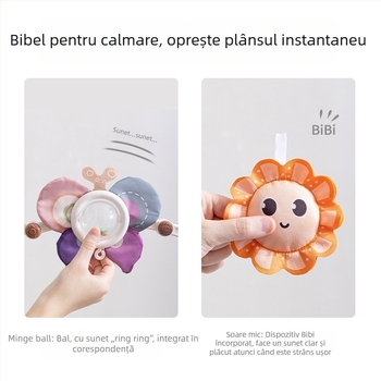 Emperor clopot suspendat pentru pătuț — Jucărie educativă din plastic pentru sugari 0–3 ani, sprijină dezvoltarea emoțională, vizuală și intelectuală, coordonare mână-ochi