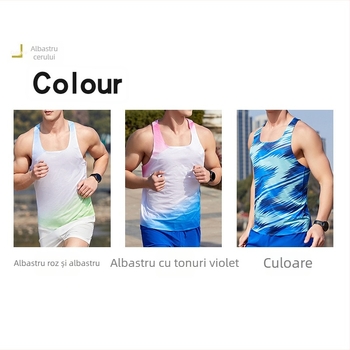 Vesta de alergare pentru bărbați, poliester 95%