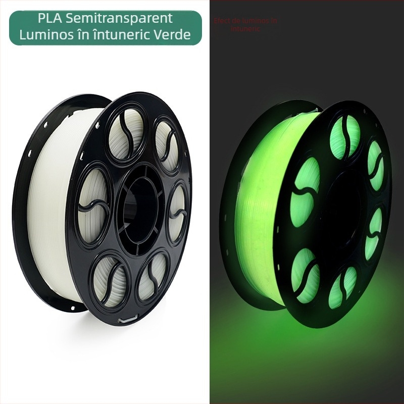 Filament PLA luminos, secțiune circulară, 330 m lungime, pentru imprimare 3D