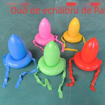 Ou de Paște gonflabil cu echilibru - Jucărie interactivă din PVC, pentru copii 7-14 ani, unisex, ambalaj Opp bag