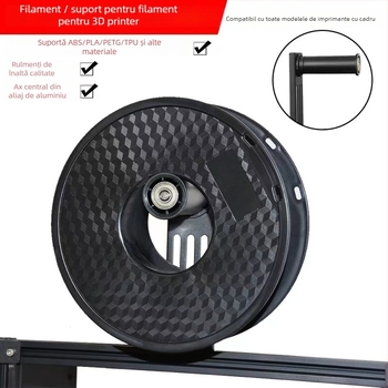 Creativity Suport pentru Materialele Consumabile pentru Imprimante 3D cu Rulment Rotativ, Compatibil PLA/ABS/PETG