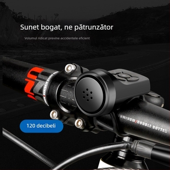Claxon electric pentru bicicletă cu sunet puternic, din plastic ABS, marca Hui Tu/HUITTO, model HFG-0205