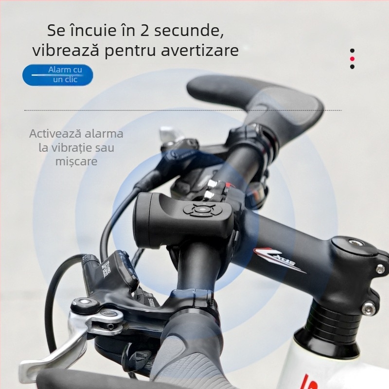 Claxon electric pentru bicicletă cu sunet puternic, din plastic ABS, marca Hui Tu/HUITTO, model HFG-0205