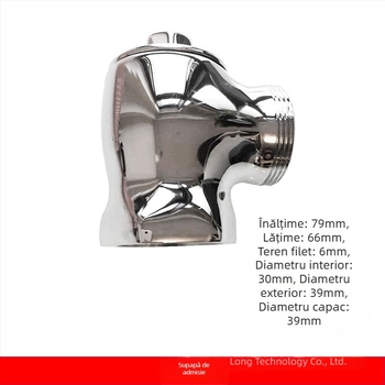 Corp de valve de spălare pentru toaletă, compatibil cu pedala American Standard - acționare manuală prin tijă de împingere, model 9852, metal