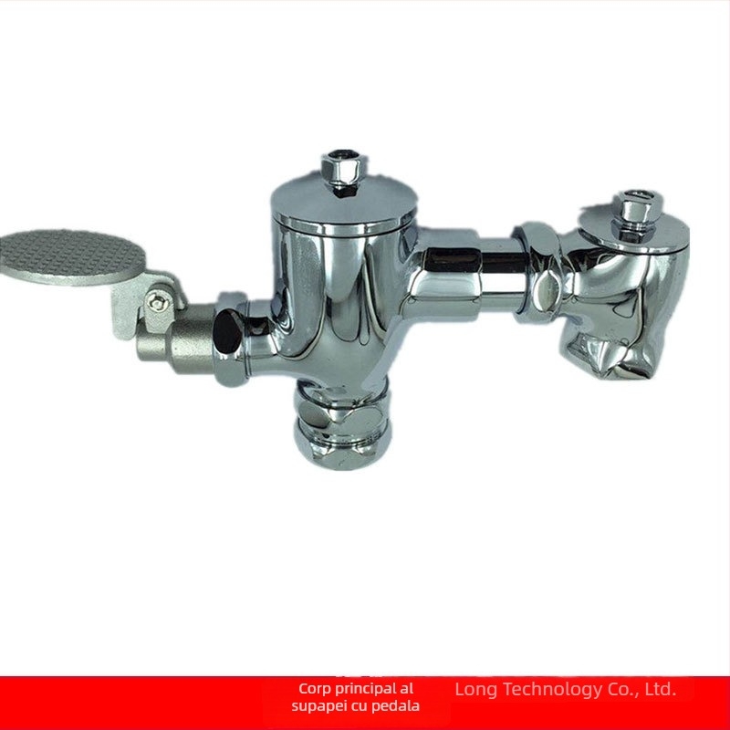 Corp de valve de spălare pentru toaletă, compatibil cu pedala American Standard - acționare manuală prin tijă de împingere, model 9852, metal