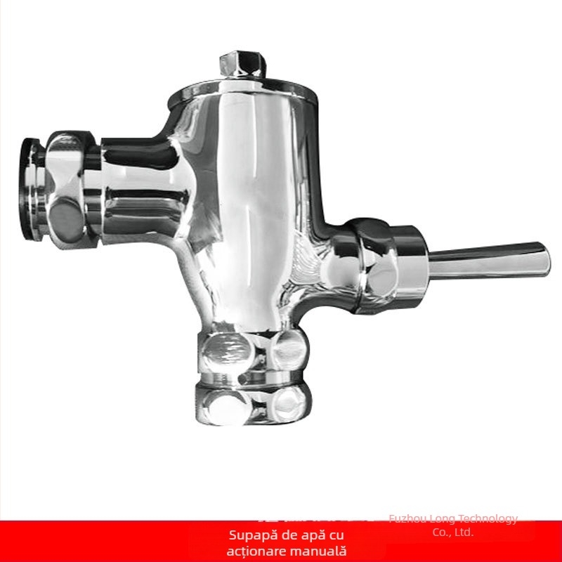 Corp de valve de spălare pentru toaletă, compatibil cu pedala American Standard - acționare manuală prin tijă de împingere, model 9852, metal