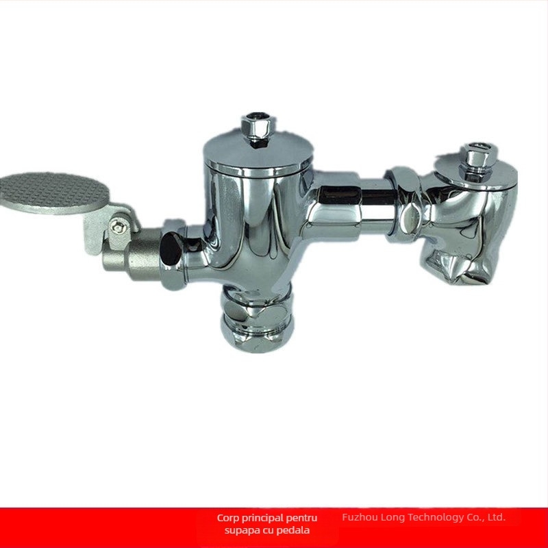 Corp de valve de spălare pentru toaletă, compatibil cu pedala American Standard - acționare manuală prin tijă de împingere, model 9852, metal