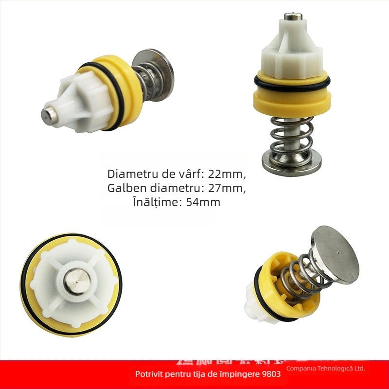 Corp de valve de spălare pentru toaletă, compatibil cu pedala American Standard - acționare manuală prin tijă de împingere, model 9852, metal