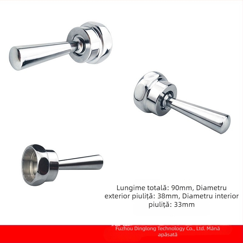 Corp de valve de spălare pentru toaletă, compatibil cu pedala American Standard - acționare manuală prin tijă de împingere, model 9852, metal