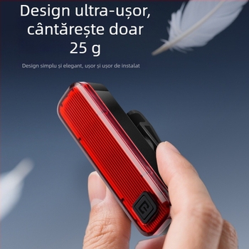 BTL08 Lampa spate pentru bicicletă – reîncărcabilă, pentru ciclism nocturn, compatibilă cu MTB și biciclete de drum, Divine Fire