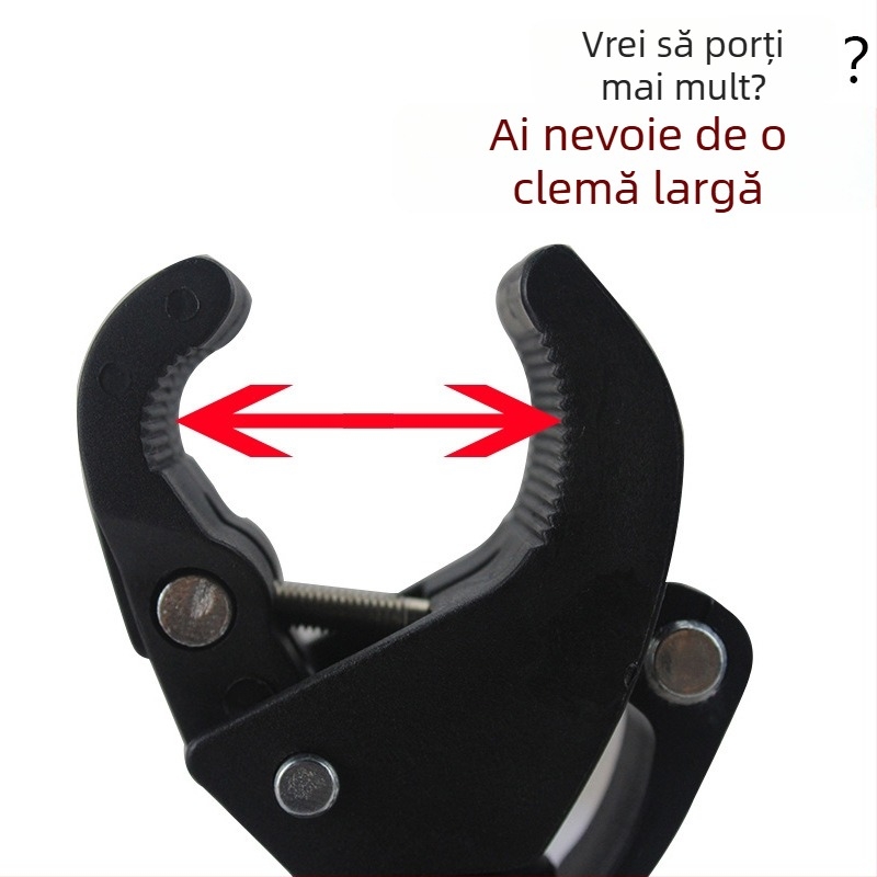 Suport pentru far pentru bicicletă de munte cu rotire la 360° – clemă pentru far și braț fix, marca KUTU