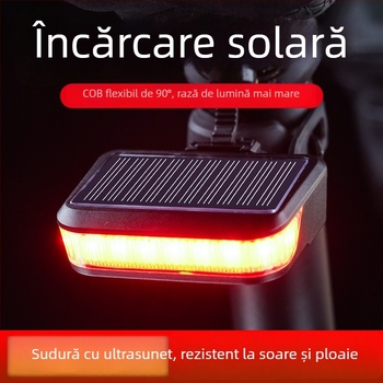 Lampa față spate pentru bicicletă Assaulter, Model 1120, Alimentare solară, lumină pentru noapte și avertizare pentru MTB/șosea
