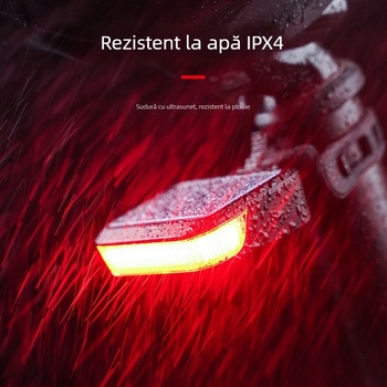 Lampa față spate pentru bicicletă Assaulter, Model 1120, Alimentare solară, lumină pentru noapte și avertizare pentru MTB/șosea