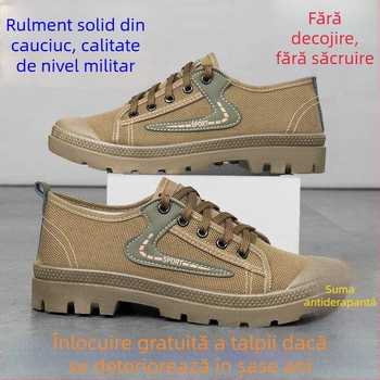 Martin 2025 Pantofi de lucru ușori pentru bărbați - Antiderapanti pentru drumeții, respirabili, partea superioară din pânză, talpă viscose, Lansare primăvara 2024