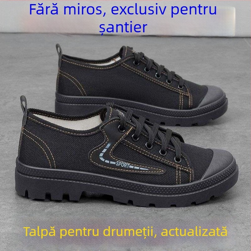 Martin 2025 Pantofi de lucru ușori pentru bărbați - Antiderapanti pentru drumeții, respirabili, partea superioară din pânză, talpă viscose, Lansare primăvara 2024