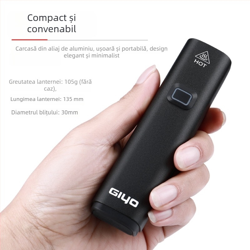 GIYO lanternă frontală pentru bicicletă, fascicul reglabil de la distanță la apropiat, pentru plimbări nocturne – lanternă de munte