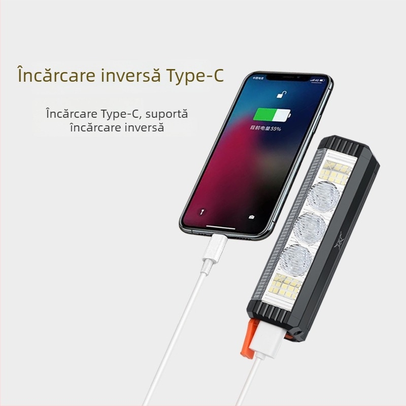 Lumină frontală pentru bicicletă, 1200 lm, carcasă din aliaj de aluminiu, pentru ciclism montan noaptea