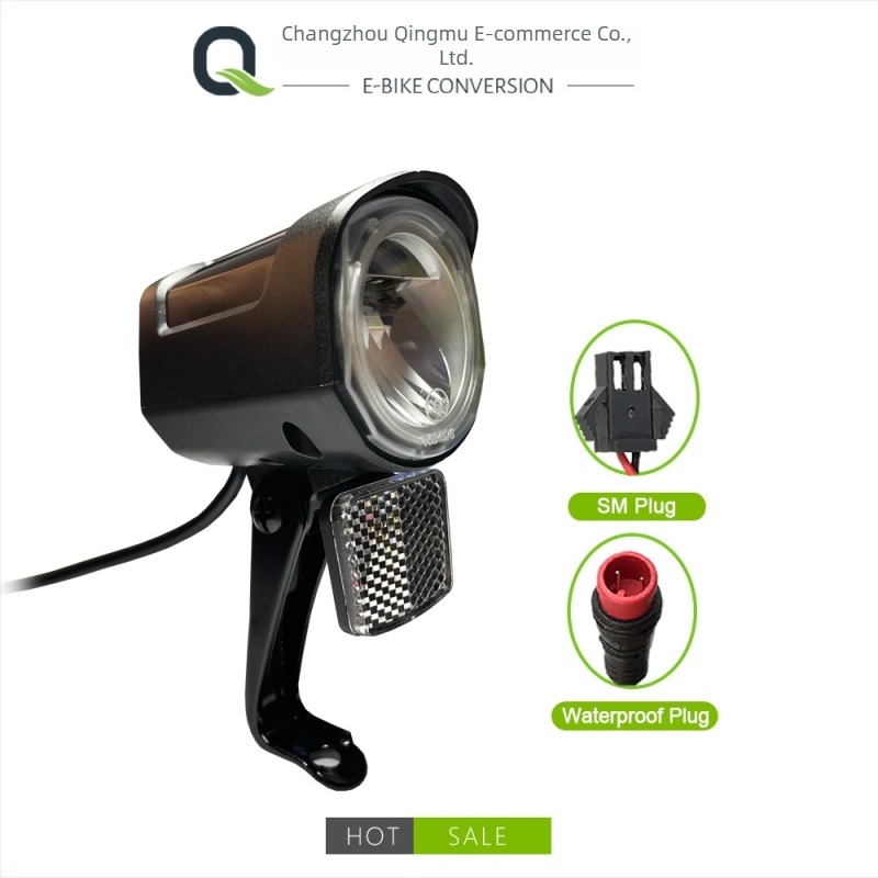Far QD252 pentru biciclete electrice — compatibil cu 24V/36V/48V