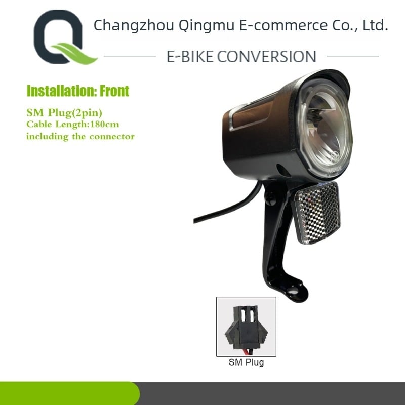 Far QD252 pentru biciclete electrice — compatibil cu 24V/36V/48V