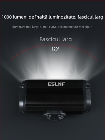 Lumină față pentru bicicletă – aliaj de aluminiu, impermeabilă, USB încărcare, proiecție puternică pentru ciclism montan și pe șosea