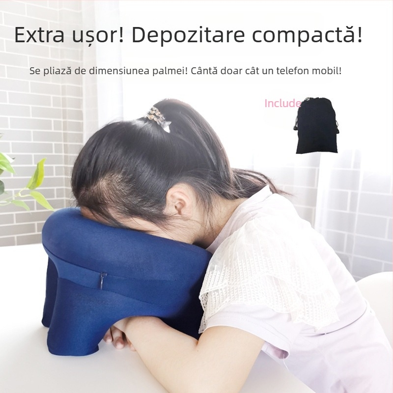 Pernă gonflabilă de odihnă pentru călătorii și birou – PVC, 0,2 kg, etichetă privată licențiată, stil simplu