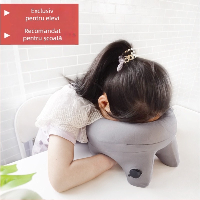 Pernă gonflabilă de odihnă pentru călătorii și birou – PVC, 0,2 kg, etichetă privată licențiată, stil simplu