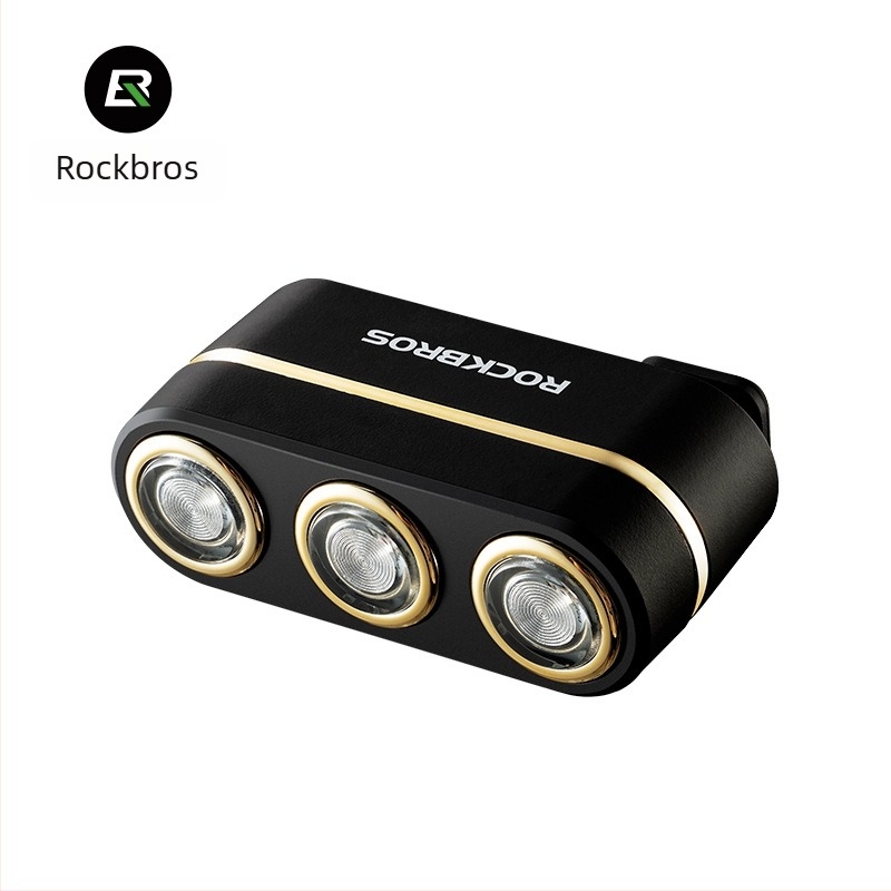 ROCKBROS Lumină de spate pentru bicicletă cu inducție de frână pentru biciclete de munte și de oraș, plimbări nocturne, personalizare disponibilă