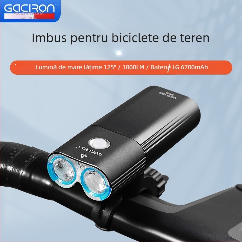 Snow Dragon V9DP 2000-lumen Far frontal pentru bicicletă de munte, încărcare USB