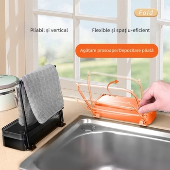 Raft pentru vase — plastic, stil modern minimalist, depozitare pe blat, lansat în 2024