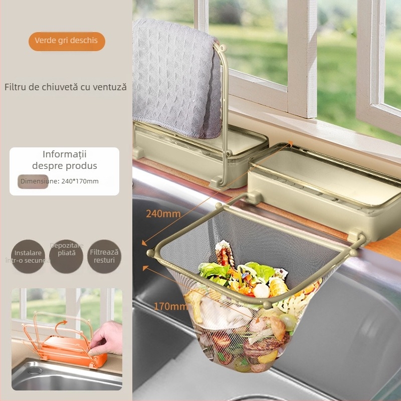 Raft pentru vase — plastic, stil modern minimalist, depozitare pe blat, lansat în 2024