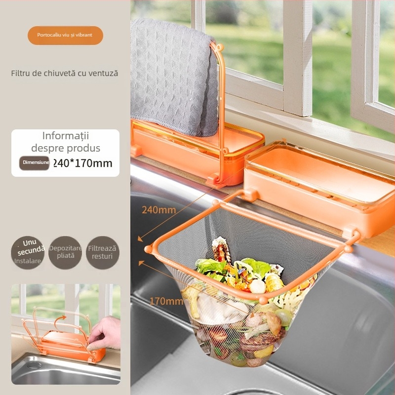 Raft pentru vase — plastic, stil modern minimalist, depozitare pe blat, lansat în 2024