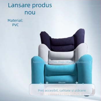 Pernă gonflabilă în formă de H, PVC cu flocking, Grosime 0.18, Greutate 70 g, Utilizare universală