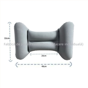 Pernă gonflabilă în formă de H, PVC cu flocking, Grosime 0.18, Greutate 70 g, Utilizare universală