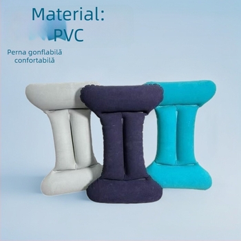 Pernă gonflabilă în formă de H, PVC cu flocking, Grosime 0.18, Greutate 70 g, Utilizare universală