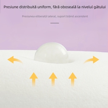 Perne portabile U pentru gât din spumă cu memorie, cu design detașabil pentru călătorii și zboruri